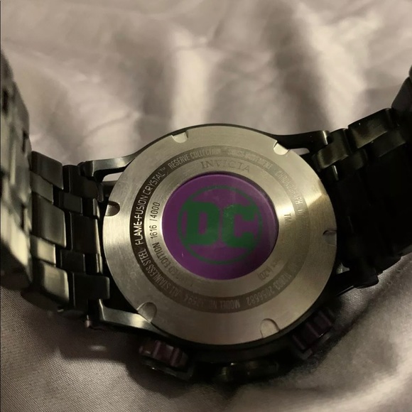Invicta Reserve DC Comics Venom Hybrid Joker 52mm Purple/Green Stainless... - Picture 2 of 6